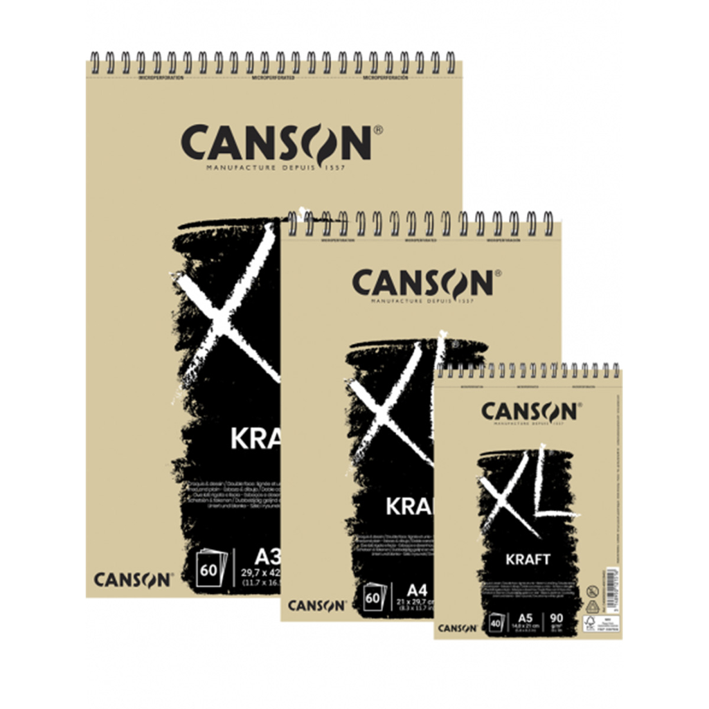 Croquera Dibujo Canson XL Kraft 90gr