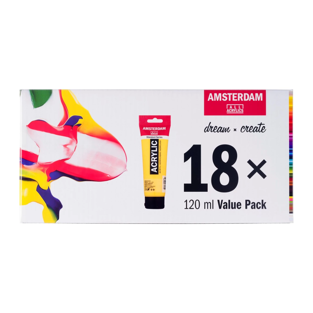 Acrílico Amsterdam Set 18 Colores 120ml Serie Standard