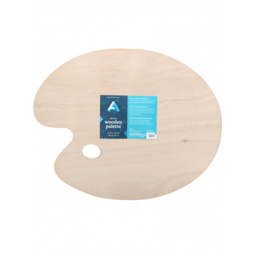 [AA15703] Paleta Para Mezclar de Madera Art Alternatives Ovalada 30x40cm