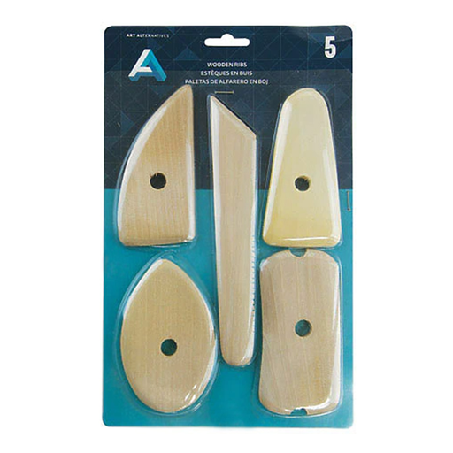 [AA17356] Costillas de Madera para Cerámica Art Alternatives Set 5 Unidades