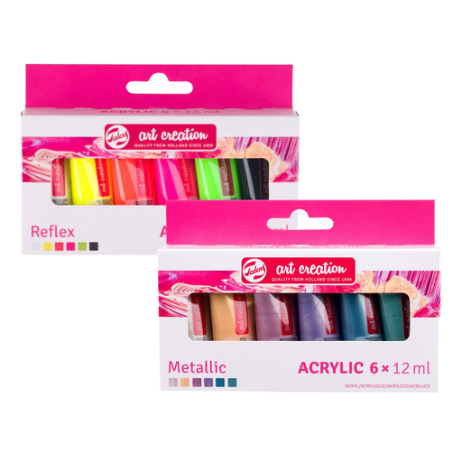 Acrílicos Art Creation Set 6 Colores 12ml Especiales