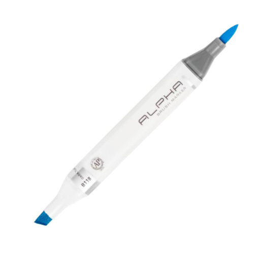 Marcadores Alpha Brush Punta Pincel y Biselada